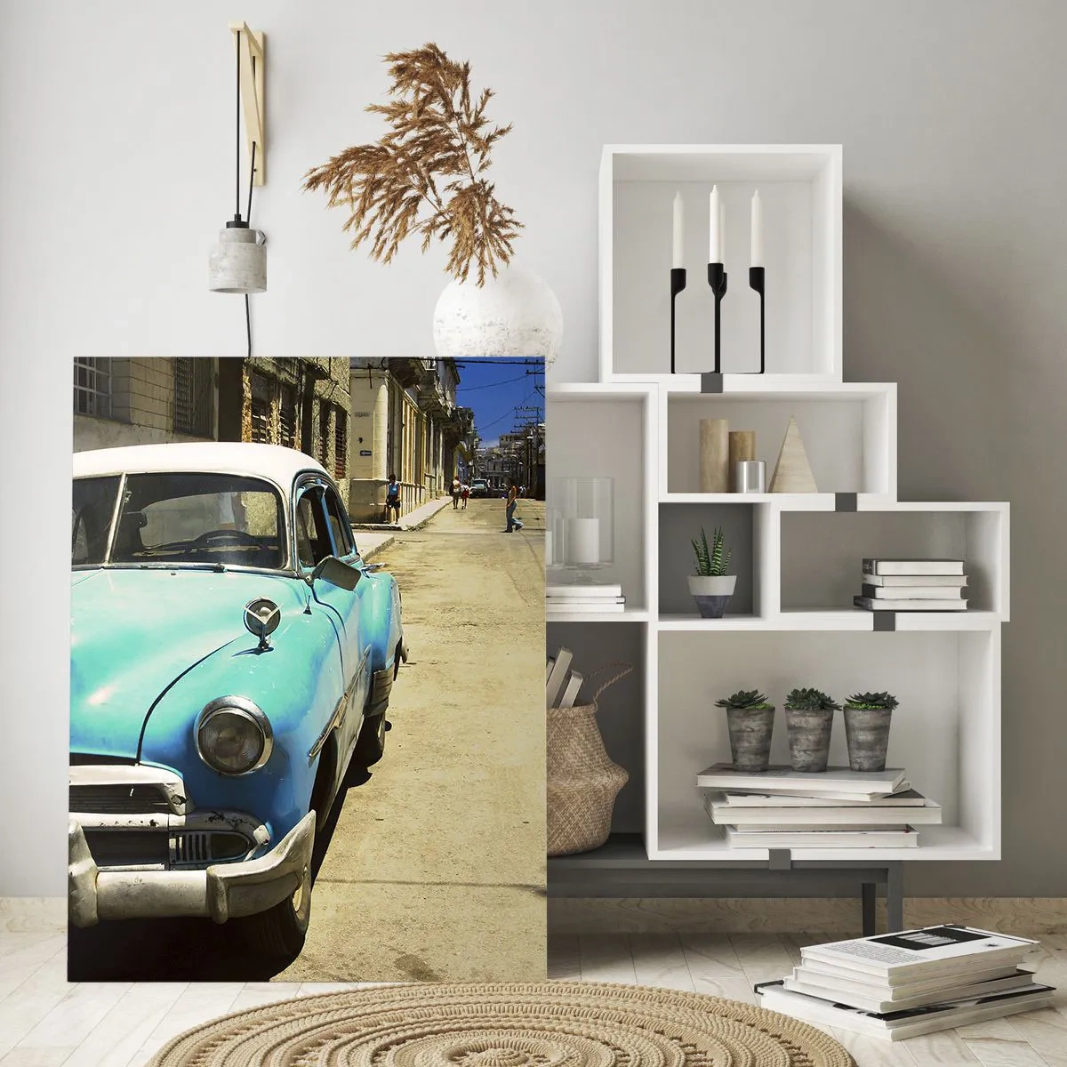 Tablou pe sticlă - Eviva Cuba! - 80x120 cm