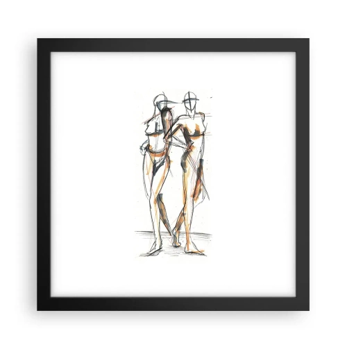 Poster în ramă neagră - Un studiu de farmec - 30x30 cm