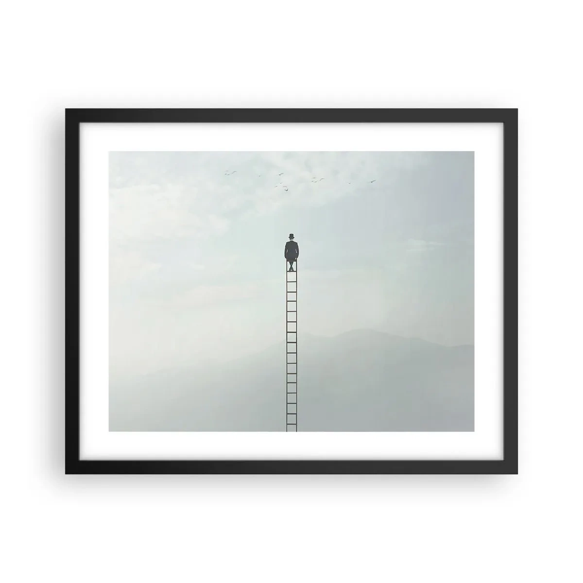 Poster în ramă neagră - Fii deasupra - 50x40 cm