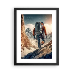 Poster în ramă neagră - Războinic singuratic - 30x40 cm