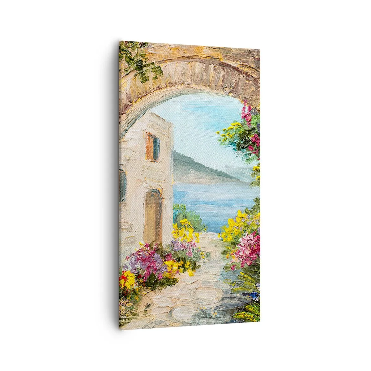 Tablou pe pânză - Farmecul peisajului de coastă - 55x100 cm