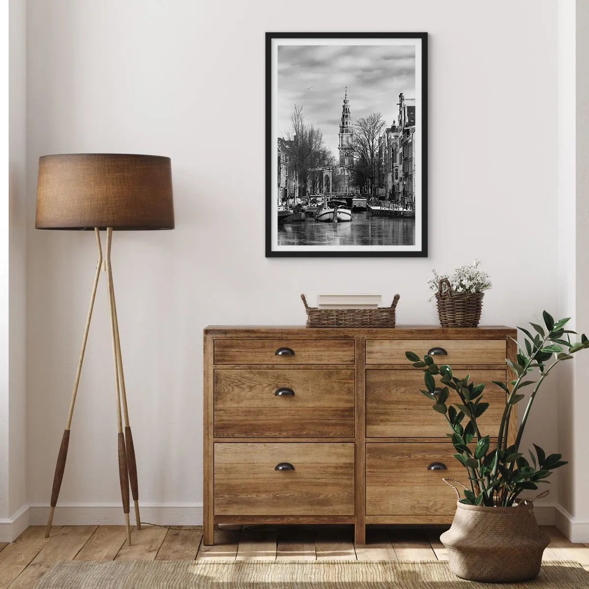 Poster în ramă neagră - Amsterdam vibes - 61x91 cm
