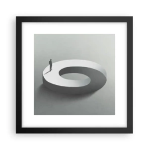 Poster în ramă neagră - Înțelegi ceva? - 30x30 cm