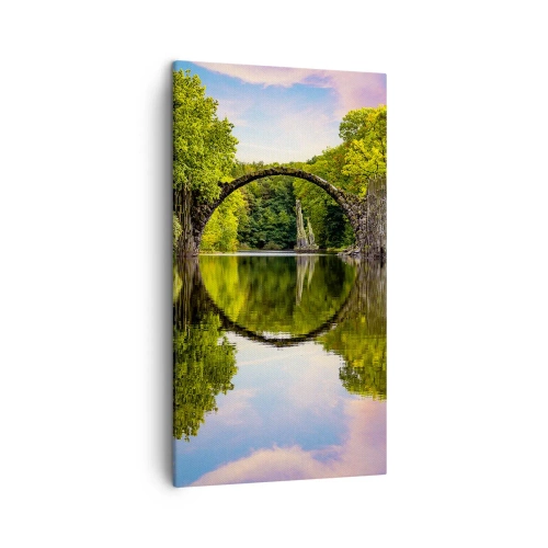 Tablou pe pânză - La punctul de întâlnire a două lumi - 45x80 cm