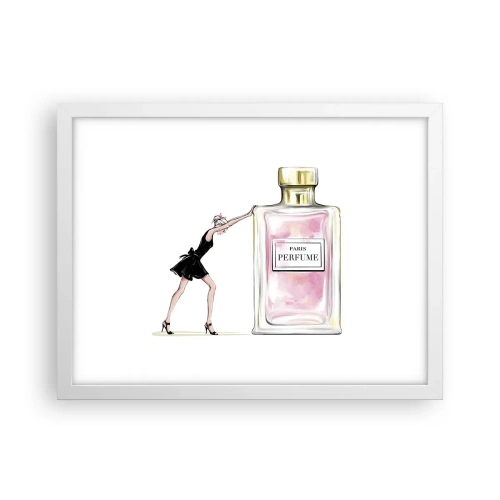 Poster în ramă albă - Esența feminității - 40x30 cm