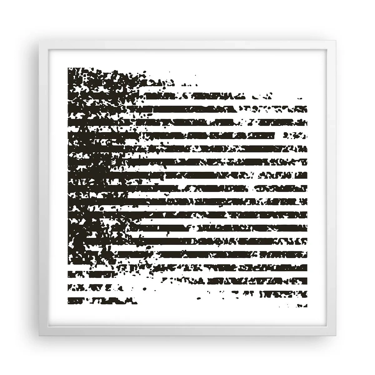 Poster în ramă albă - Ritm și zgomot - 50x50 cm