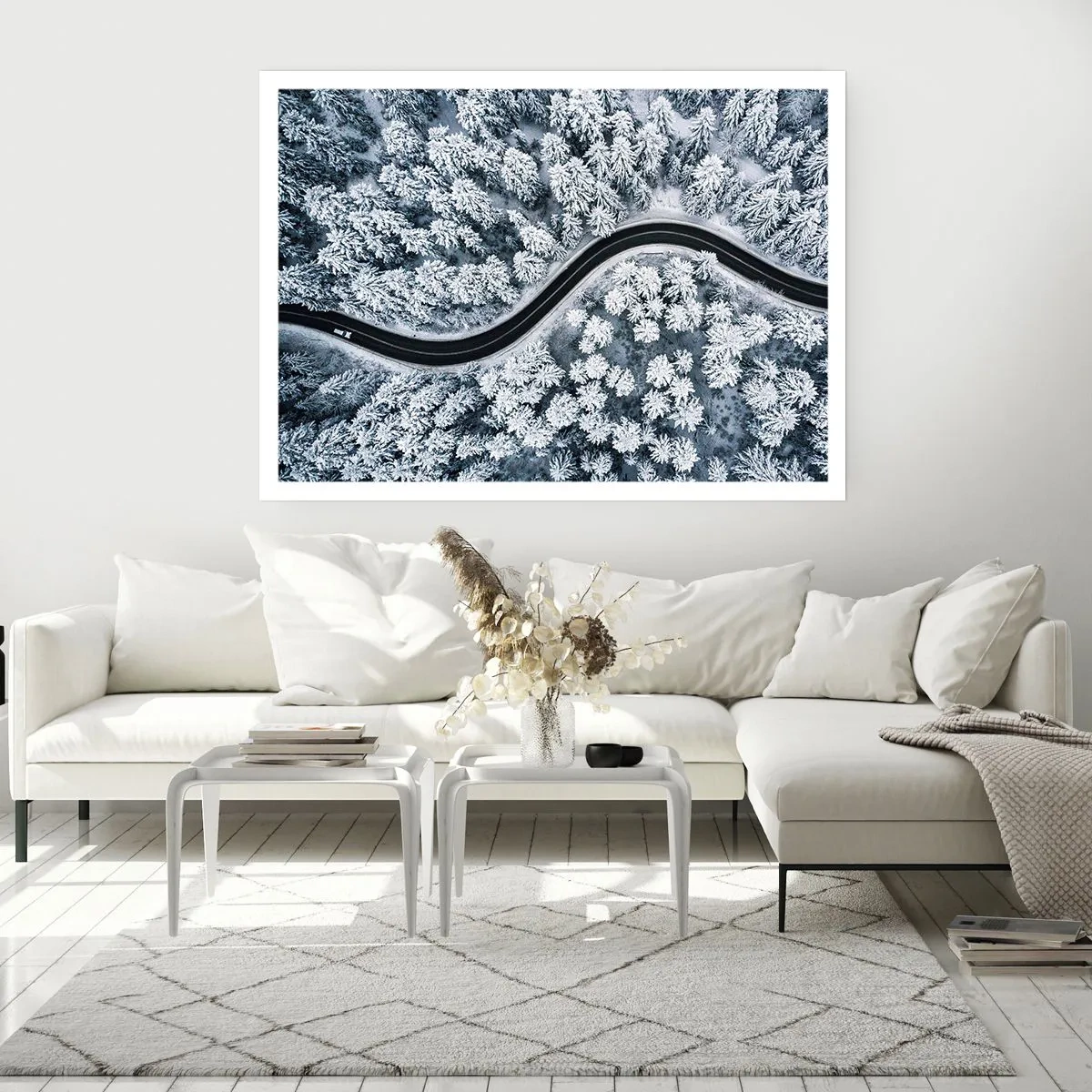 Poster - Prin pădurea de iarnă - 70x50 cm