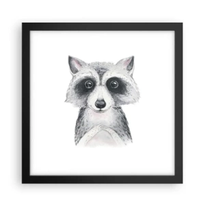 Poster în ramă neagră - Un moment pentru emoții - 30x30 cm