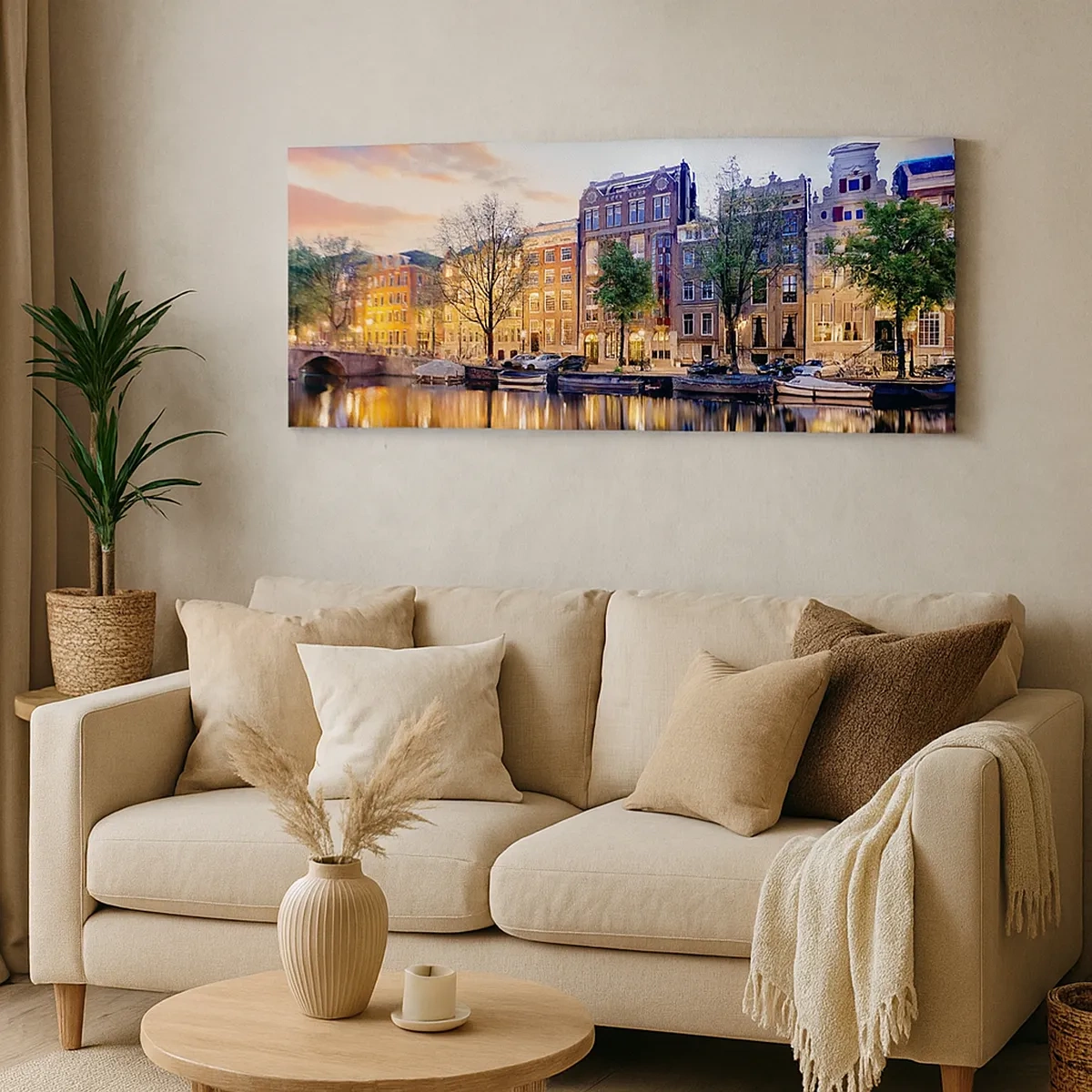 Tablou pe pânză - Frumusețe olandeză sobră și calmă - 30x30 cm