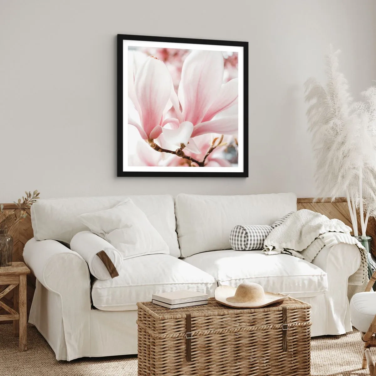 Poster în ramă neagră - Imensitatea sensibilității - 50x50 cm