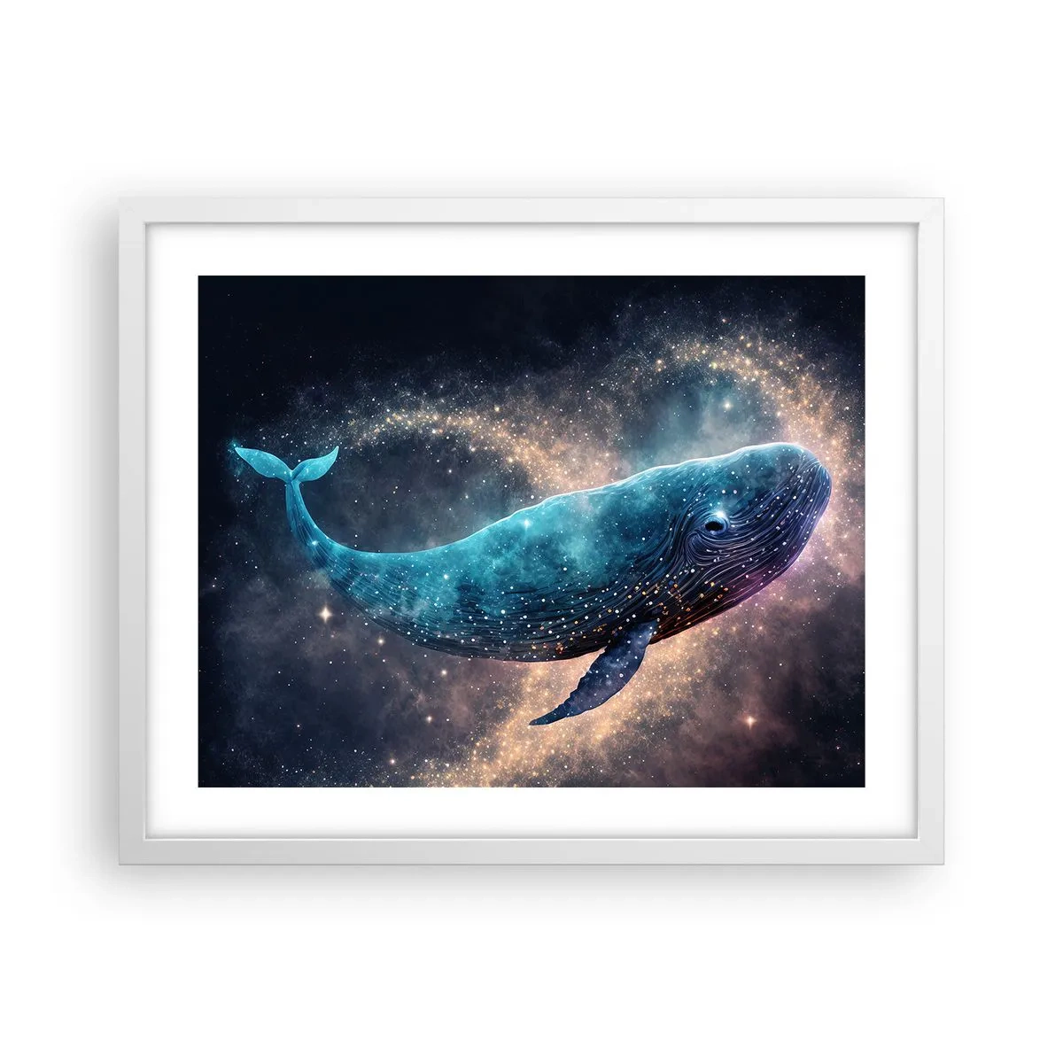 Poster în ramă albă - Există o lume... - 50x40 cm