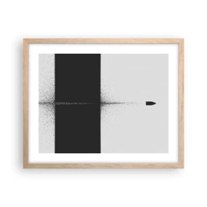 Poster în ramă de stejar deschis - Direct la țintă - 50x40 cm