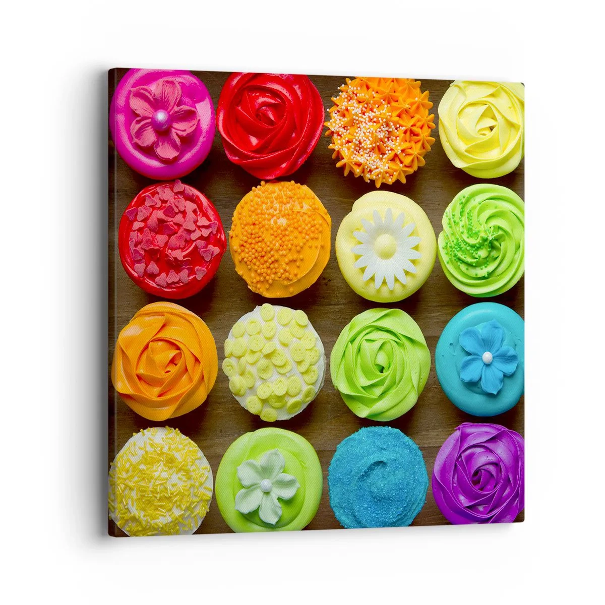 Tablou pe pânză - Fiecare diferită - toate delicioase - 40x40 cm