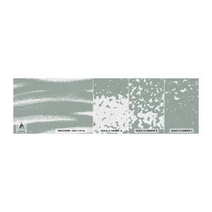 Mostră de Tapet Standard Eco - Abstracție în stil de iarnă - Abstracția, Luminos, Minimalism - 100x30 cm