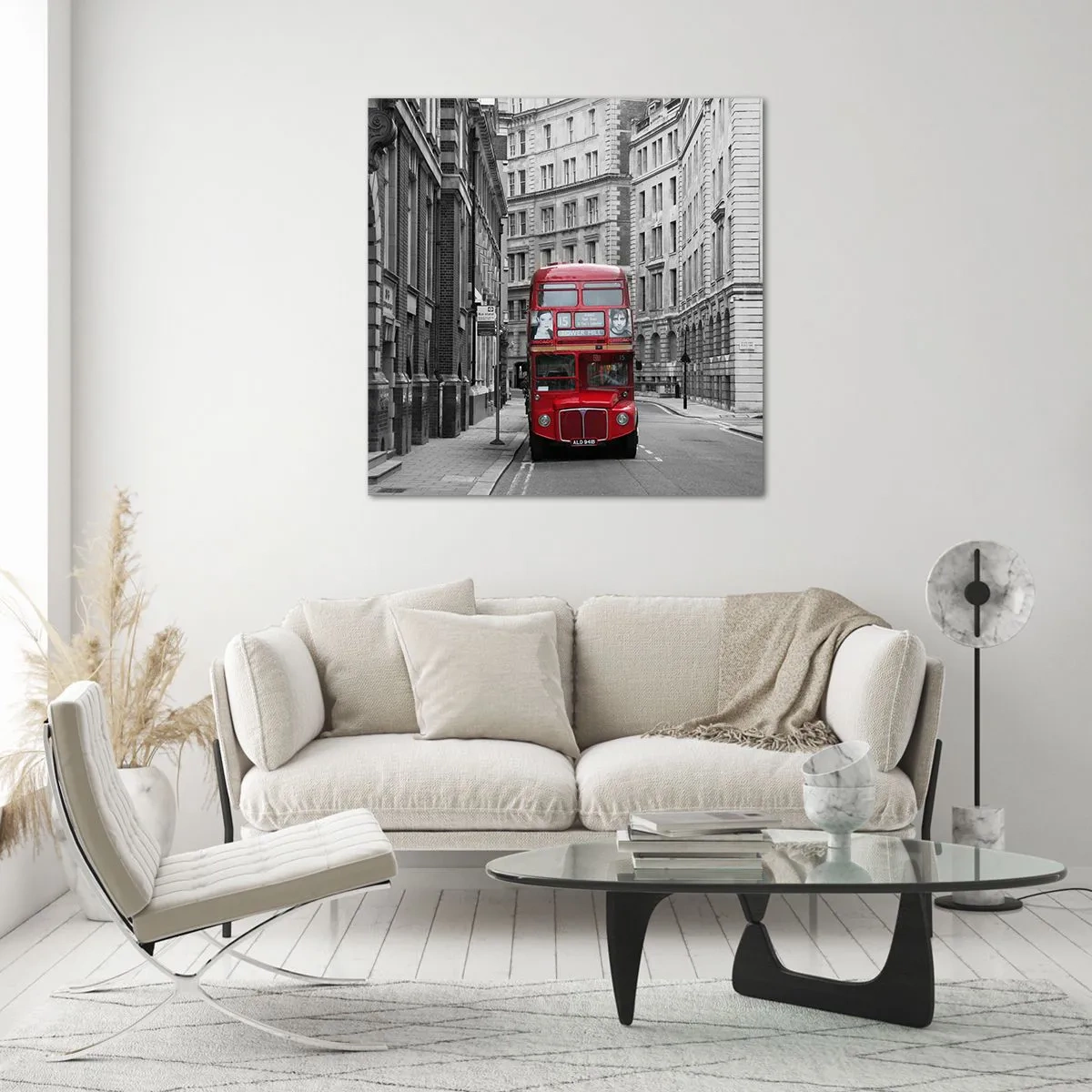 Tablou pe sticlă - Viața de zi cu zi nu trebuie să fie gri - 70x70 cm