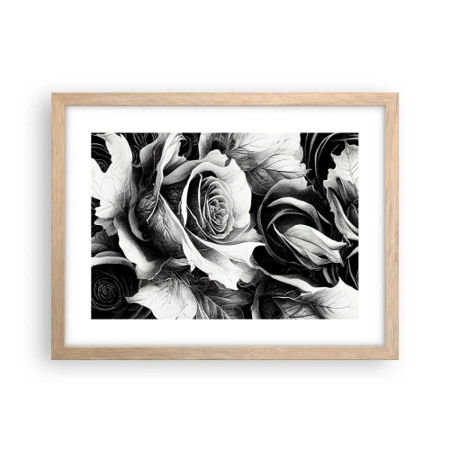 Poster în ramă de stejar deschis - Mereu regina - 40x30 cm