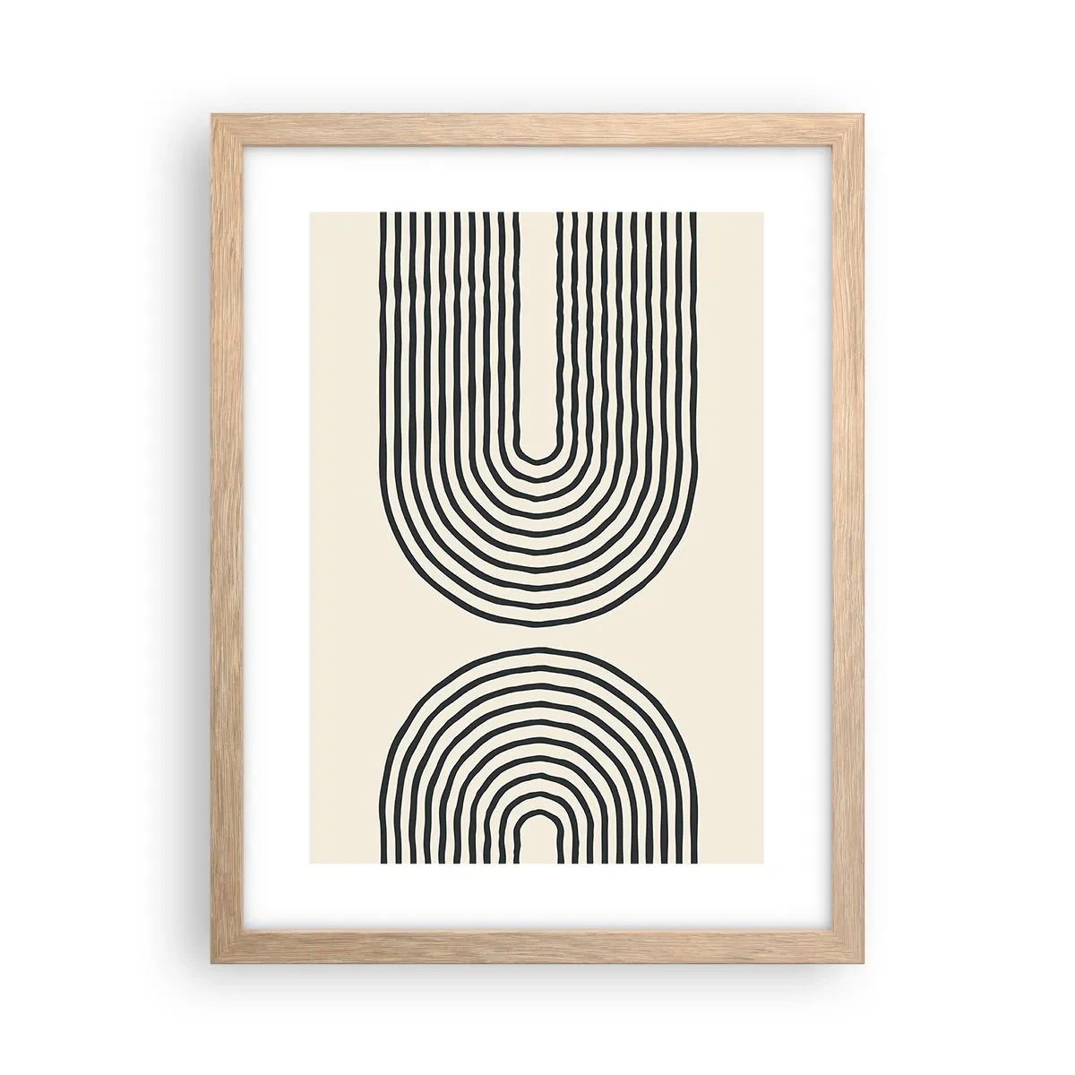 Poster în ramă de stejar deschis - În curând... - 30x40 cm