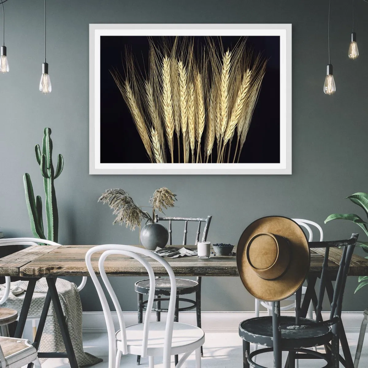 Poster în ramă albă - Magie rustică - 50x40 cm