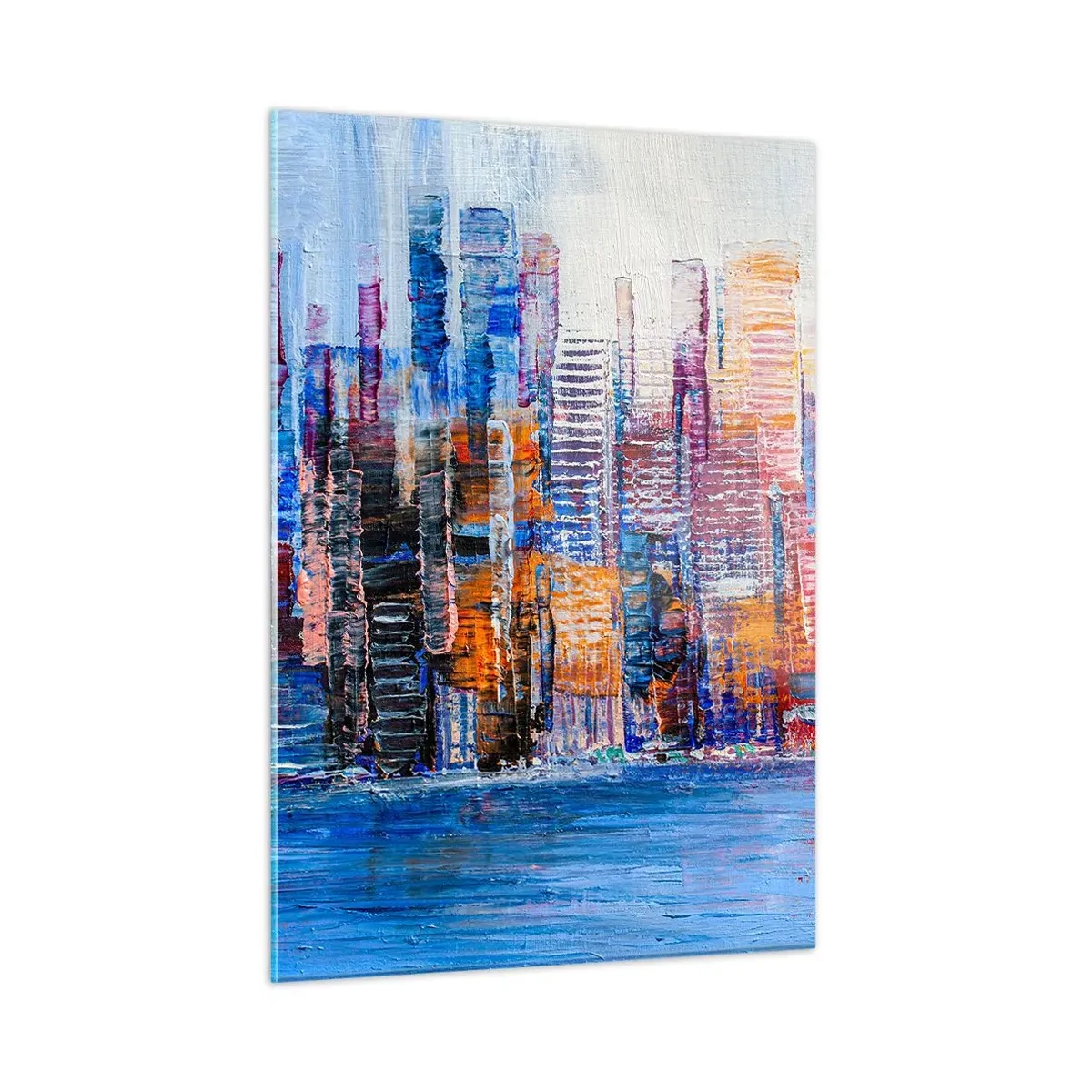 Tablou pe sticlă - O metropolă veselă - 50x70 cm