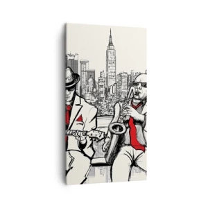 Tablou pe pânză - Improvizație la New York - 45x80 cm