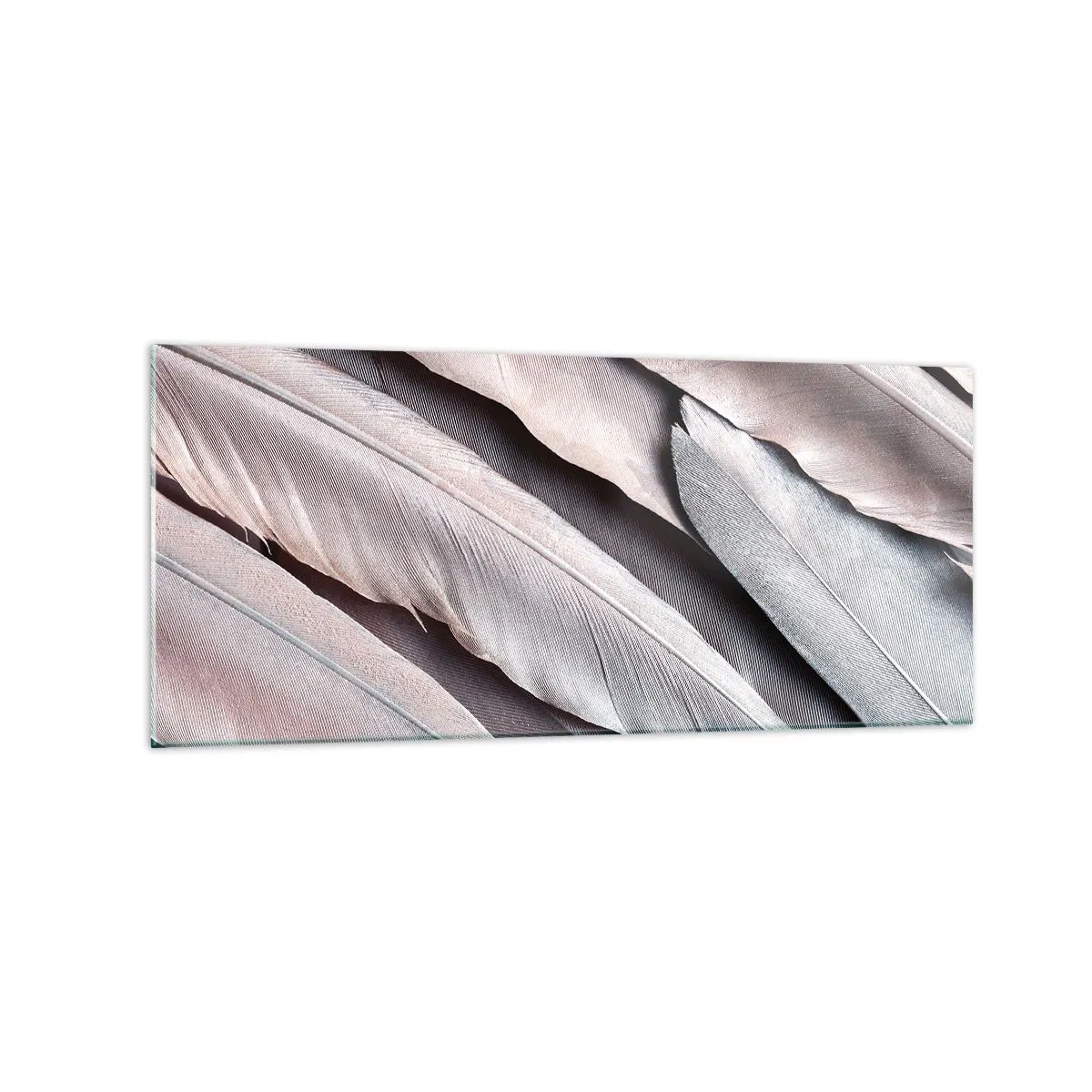 Tablou pe sticlă - Argintul roz - 120x50 cm