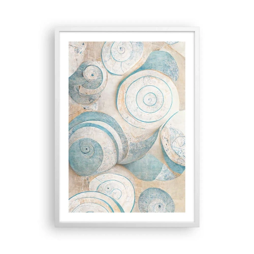 Poster în ramă albă - Ce ascunde cochilia? - 50x70 cm