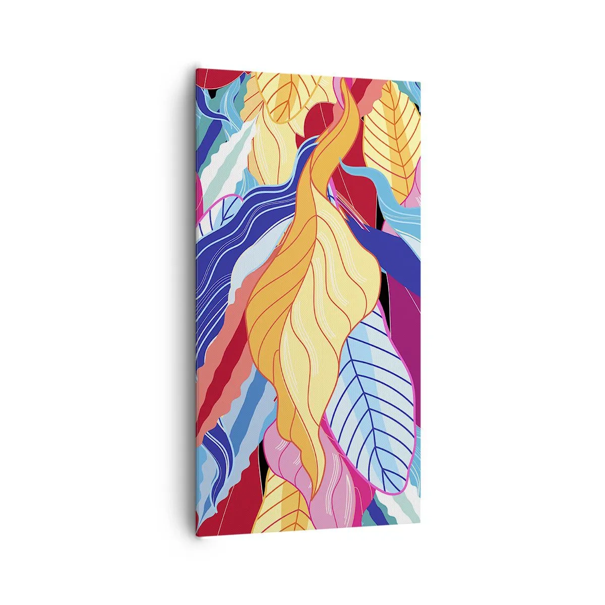 Tablou pe pânză - O dezordine colorată - 65x120 cm