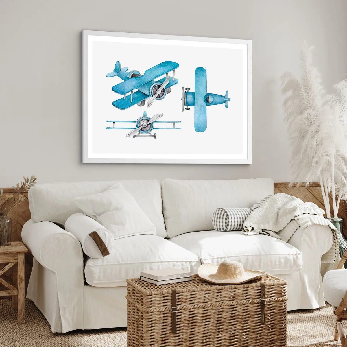 Poster în ramă albă - Un învingător înnăscut - 70x50 cm