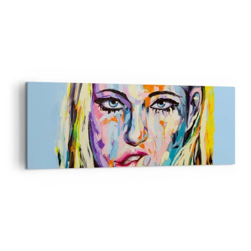 Tablou pe pânză - Privește-o drept în ochi - 140x50 cm