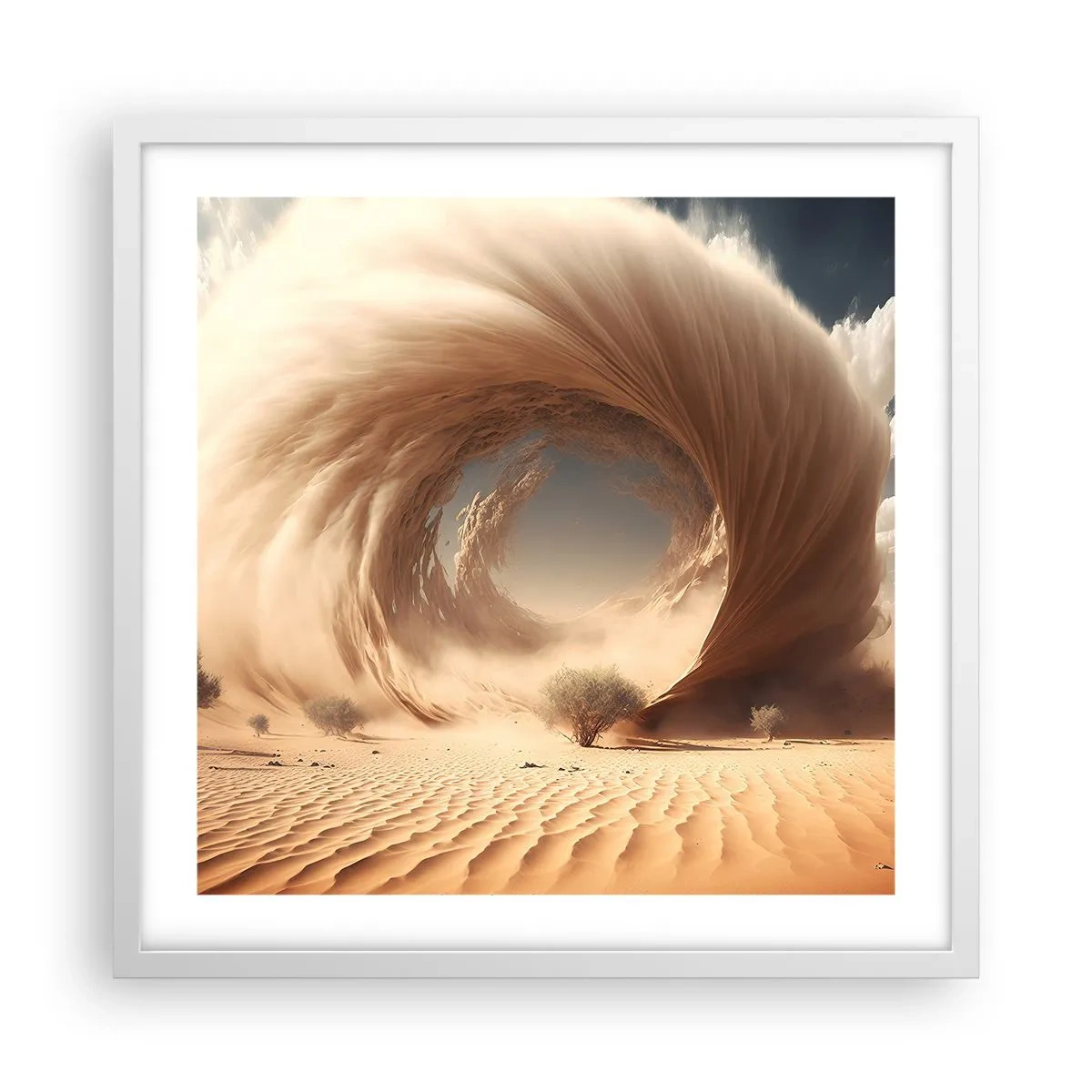 Poster în ramă albă - Portal deschis - 50x50 cm