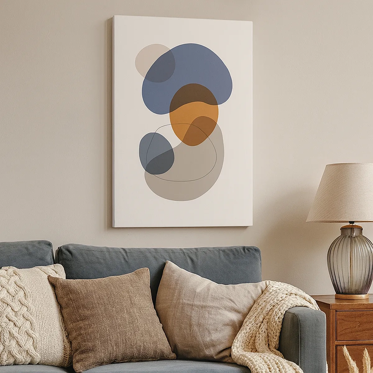 Tablou pe pânză - Picături de culoare - 50x70 cm