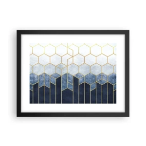 Poster în ramă neagră - Compoziție în ritm sincopat - 40x30 cm