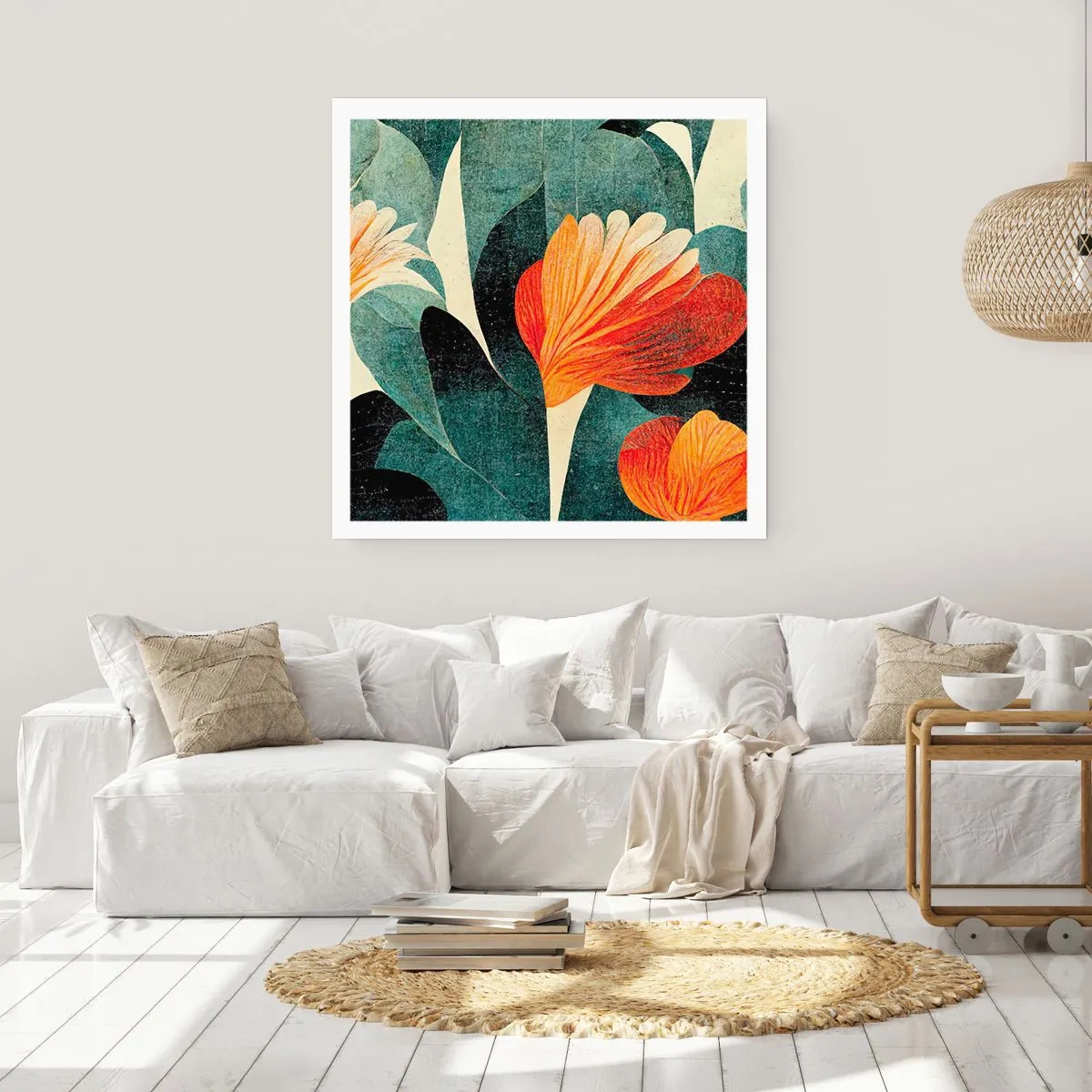 Poster - Căldura de la tropice și răcoarea verdeței - 40x40 cm