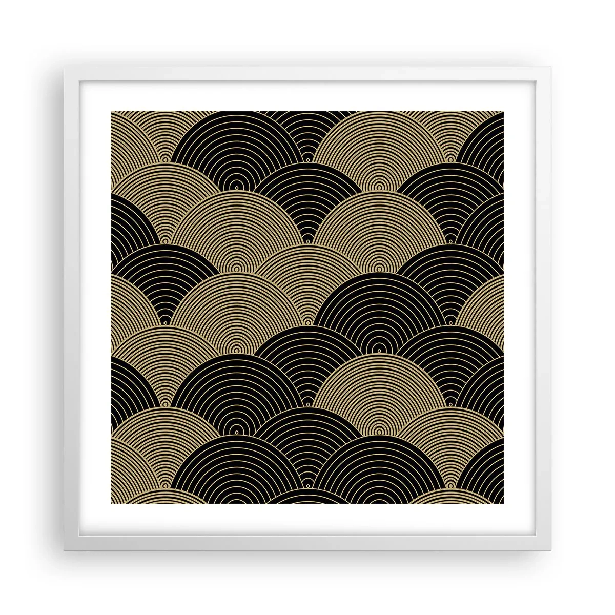 Poster în ramă albă - Unitate în multiplicitate - 50x50 cm