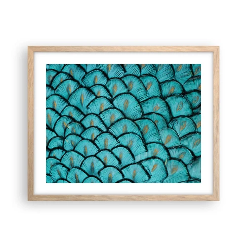 Poster în ramă de stejar deschis - Marea gală a penelor - 50x40 cm