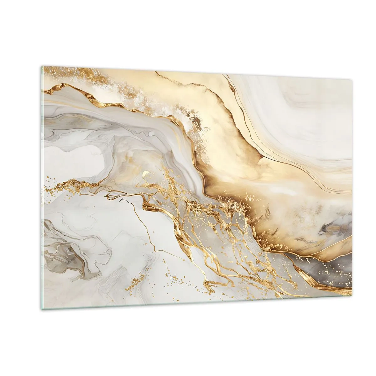 Tablou pe sticlă - Abstracție: frumusețe și bunătate - 120x80 cm