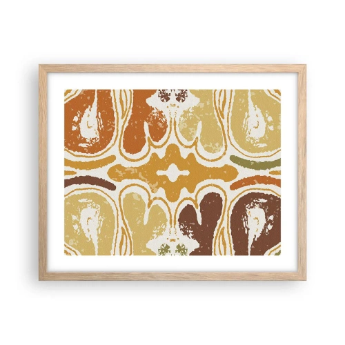 Poster în ramă de stejar deschis - Abstracție sentimentală - 50x40 cm