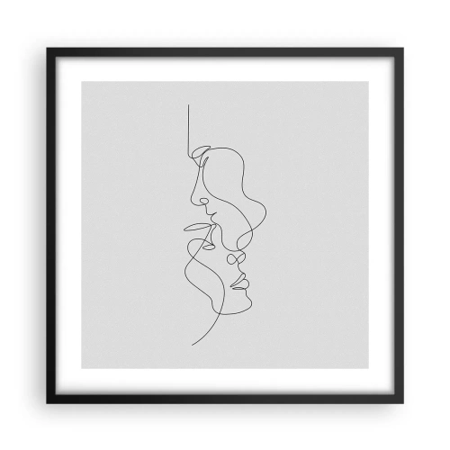 Poster în ramă neagră - Dorință vorace - 50x50 cm