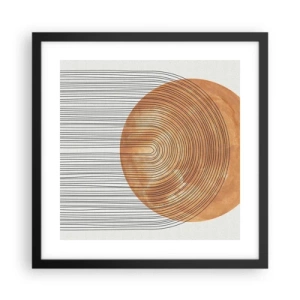 Poster în ramă neagră - Compoziția solară - 40x40 cm