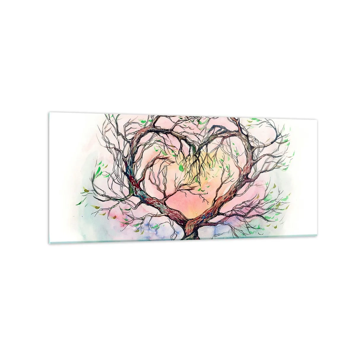 Tablou pe sticlă - Împreună împotriva vijeliei - 120x50 cm