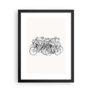 Poster în ramă neagră - Mână în mână - 30x40 cm