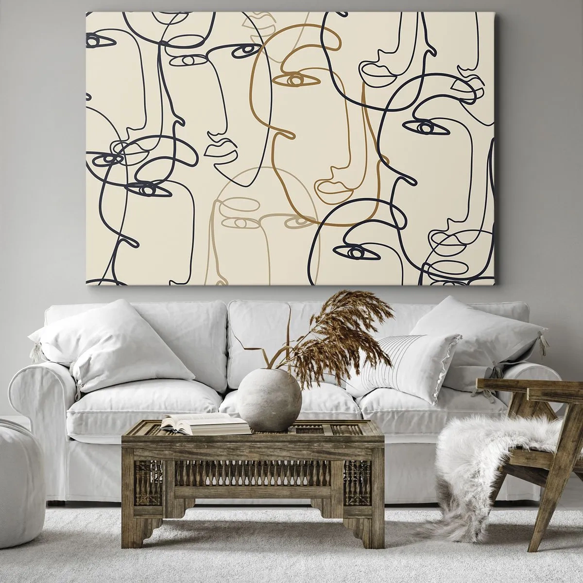 Tablou pe pânză - Portret multiplicat - 100x70 cm