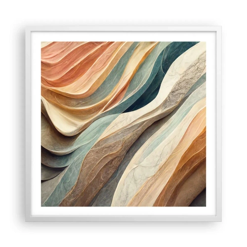 Poster în ramă albă - Momentul dinaintea schimbării - 60x60 cm