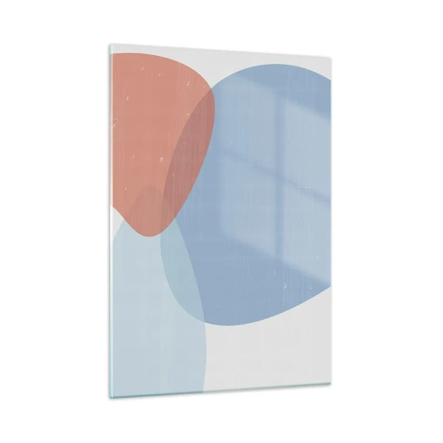Tablou pe sticlă - Relații pastelate - 50x70 cm