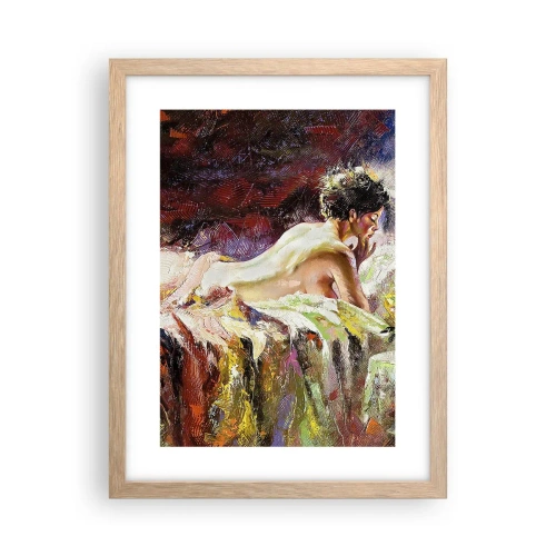 Poster în ramă de stejar deschis - Venus în gând - 30x40 cm