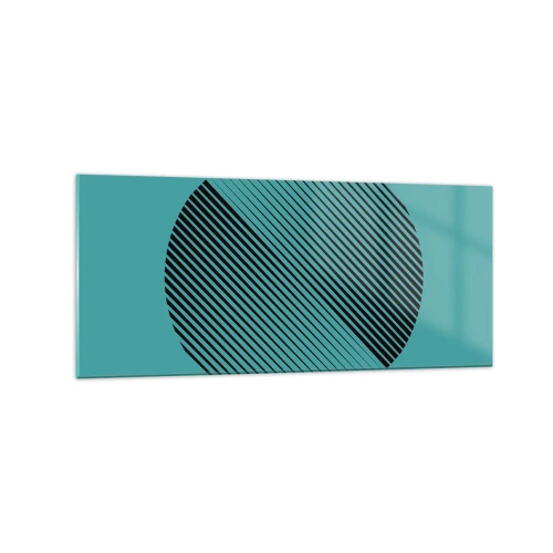 Tablou pe sticlă - Cercul - o variație geometrică - 120x50 cm