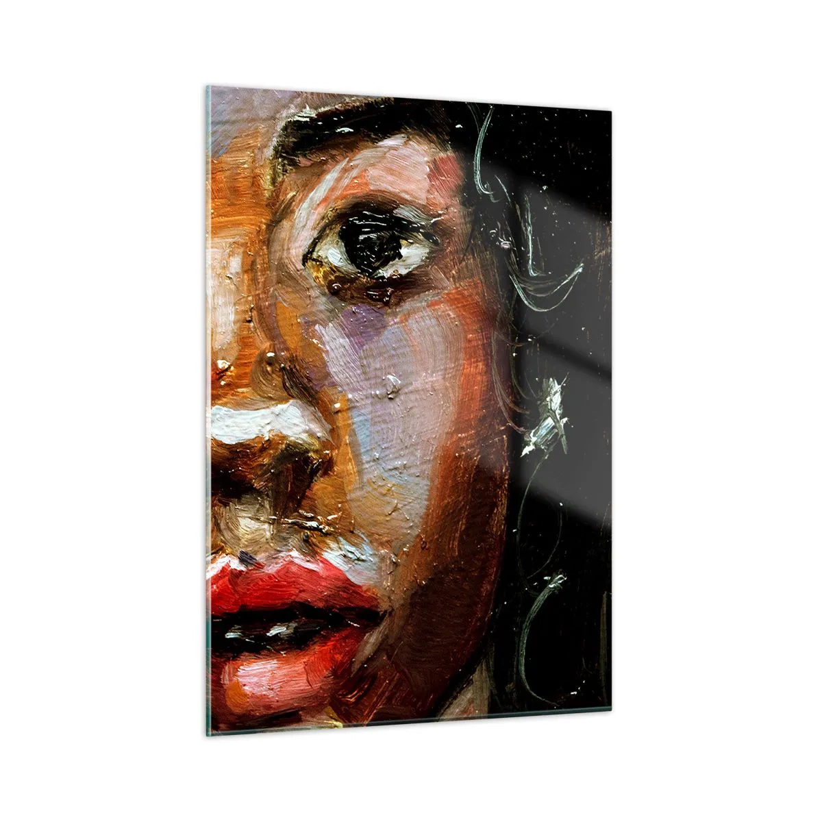 Tablou pe sticlă - Negru și strălucire - 50x70 cm