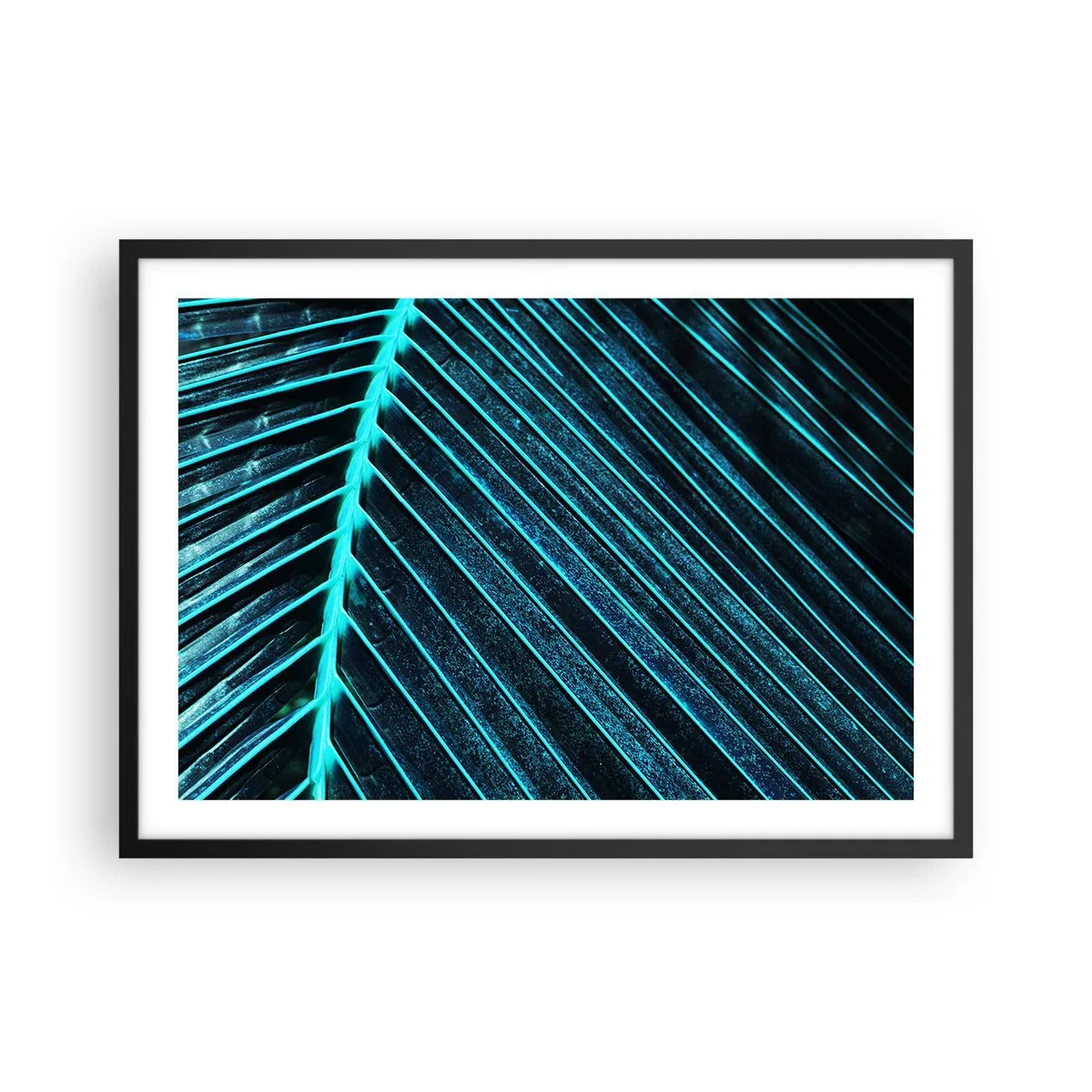 Poster în ramă neagră - Textura verdelui - 70x50 cm