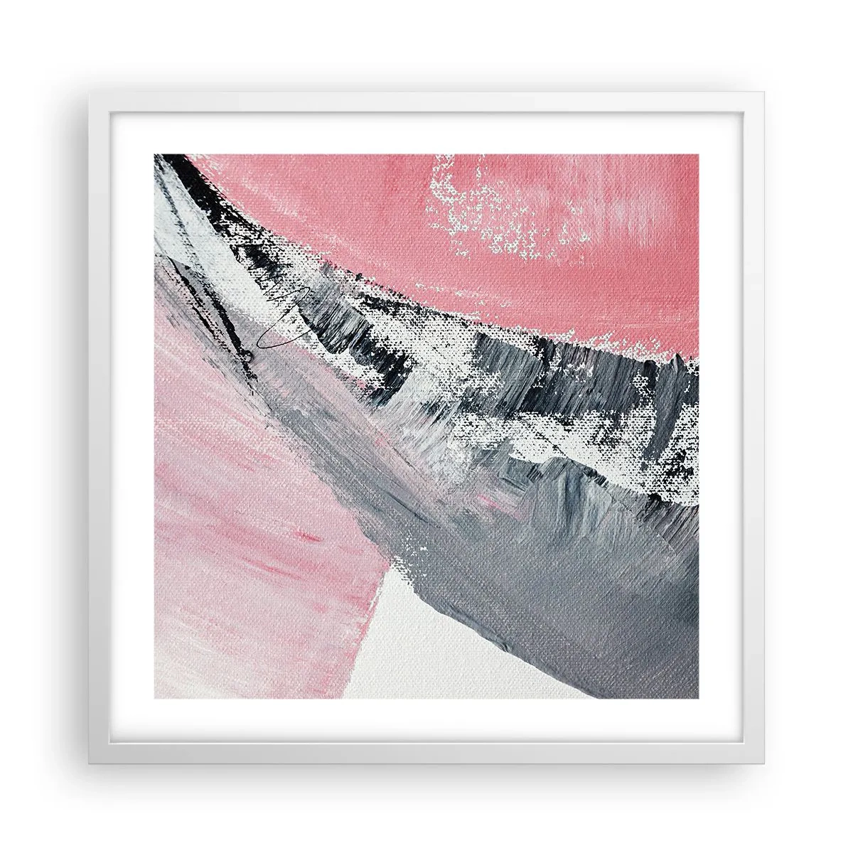 Poster în ramă albă - Compoziție adaptată - 50x50 cm