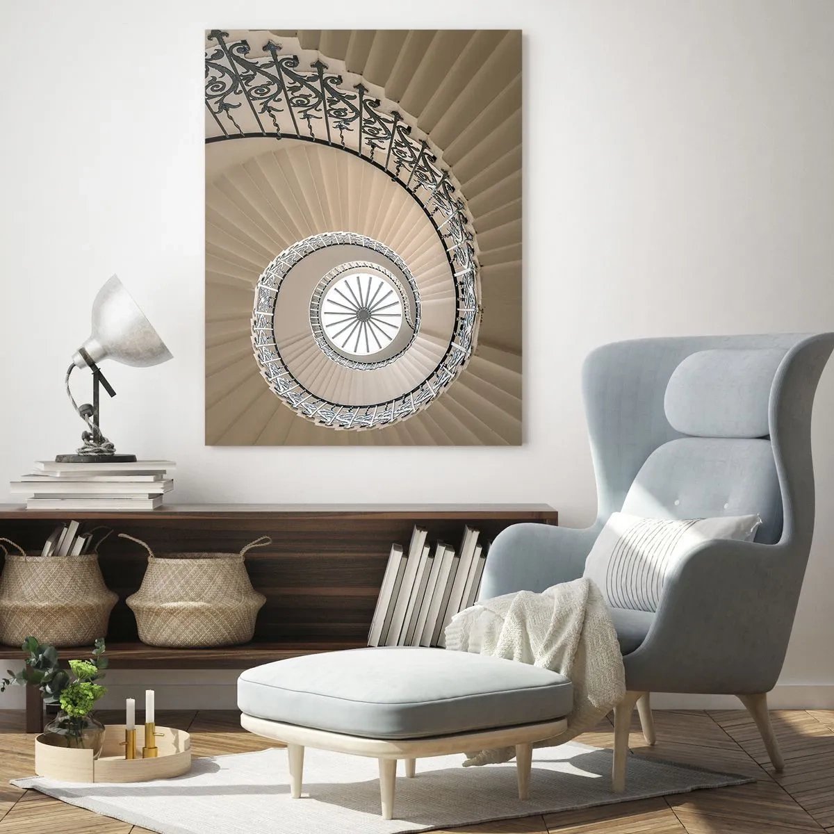 Tablou pe sticlă - În interiorul cochiliei - 50x70 cm